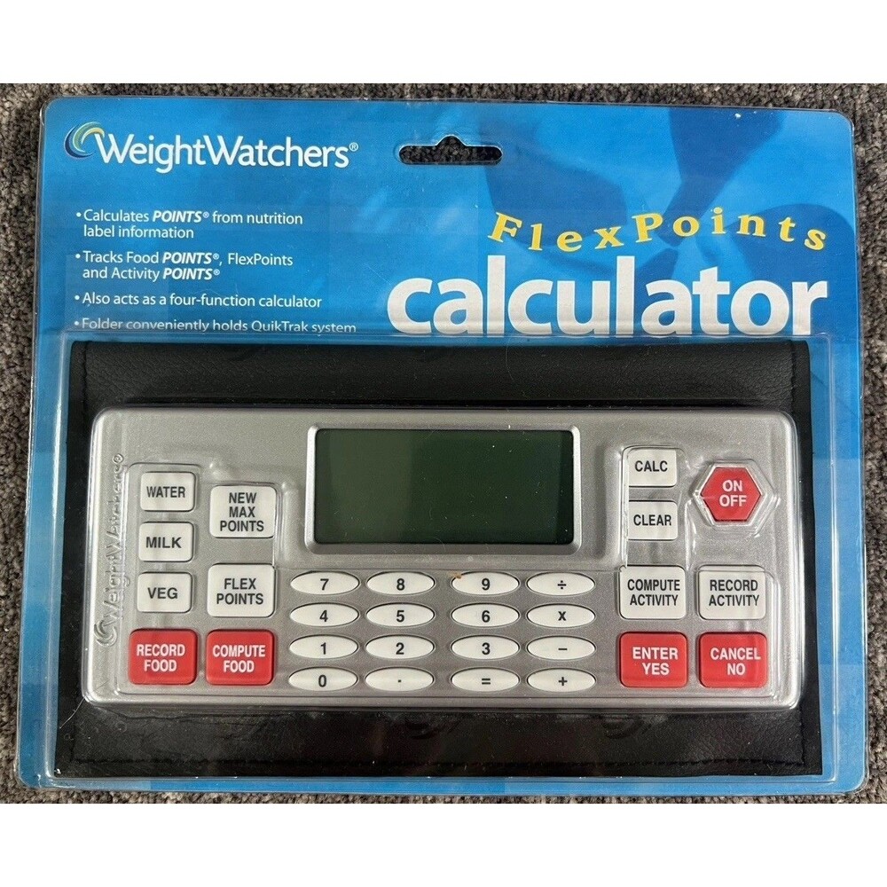 Weight Watchers Flex Points Calculator Records Food Calories Activity Diary NEW